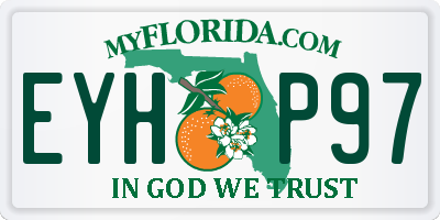 FL license plate EYHP97