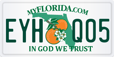 FL license plate EYHQ05