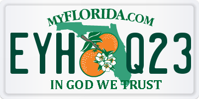 FL license plate EYHQ23
