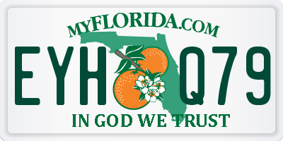 FL license plate EYHQ79