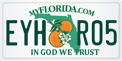FL license plate EYHR05