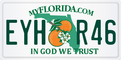 FL license plate EYHR46