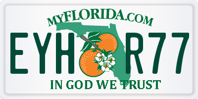 FL license plate EYHR77