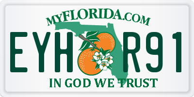 FL license plate EYHR91