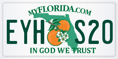 FL license plate EYHS20