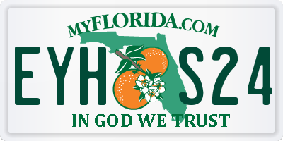 FL license plate EYHS24