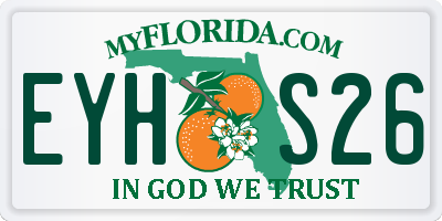 FL license plate EYHS26
