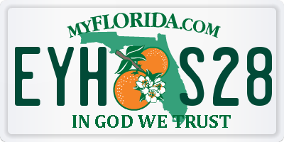 FL license plate EYHS28
