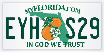 FL license plate EYHS29