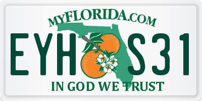 FL license plate EYHS31