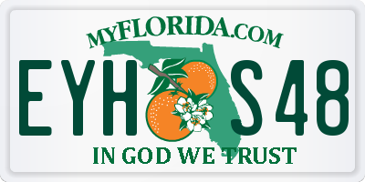 FL license plate EYHS48
