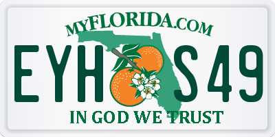 FL license plate EYHS49