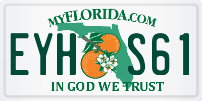 FL license plate EYHS61