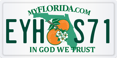 FL license plate EYHS71