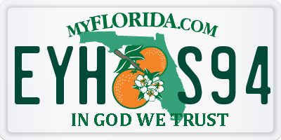 FL license plate EYHS94