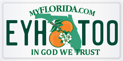 FL license plate EYHT00