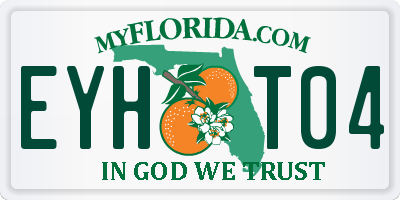 FL license plate EYHT04