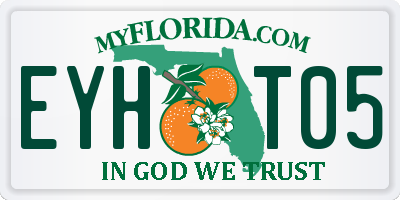 FL license plate EYHT05
