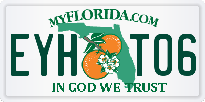 FL license plate EYHT06