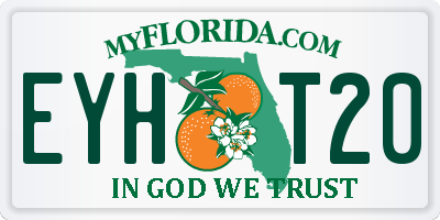 FL license plate EYHT20