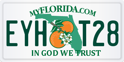 FL license plate EYHT28