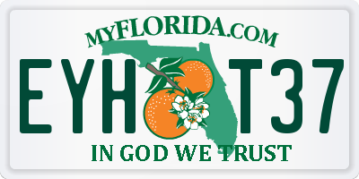FL license plate EYHT37