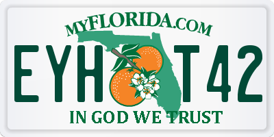 FL license plate EYHT42