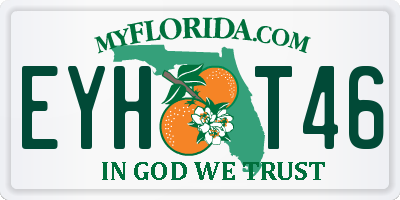 FL license plate EYHT46