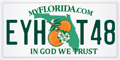 FL license plate EYHT48