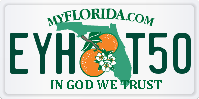 FL license plate EYHT50
