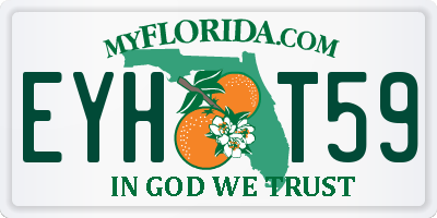 FL license plate EYHT59