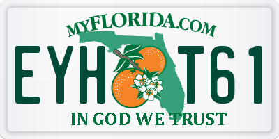 FL license plate EYHT61