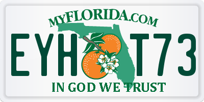 FL license plate EYHT73