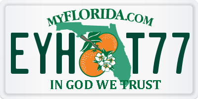 FL license plate EYHT77