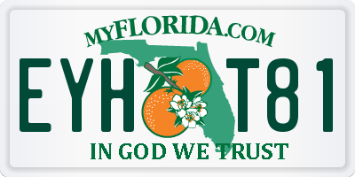 FL license plate EYHT81