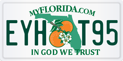 FL license plate EYHT95