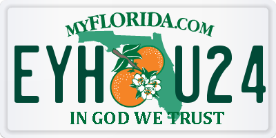 FL license plate EYHU24