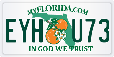 FL license plate EYHU73