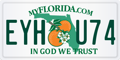 FL license plate EYHU74