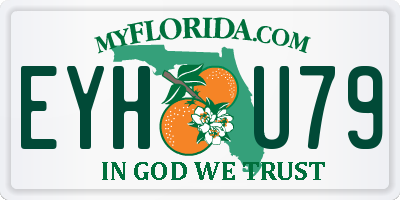 FL license plate EYHU79