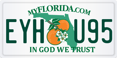 FL license plate EYHU95
