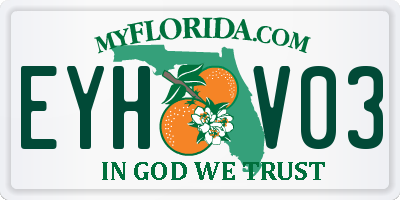 FL license plate EYHV03