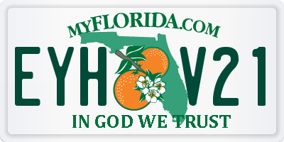 FL license plate EYHV21