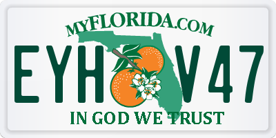 FL license plate EYHV47