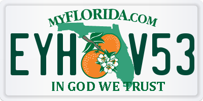 FL license plate EYHV53