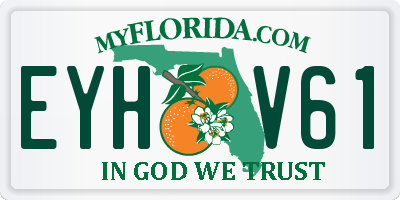 FL license plate EYHV61