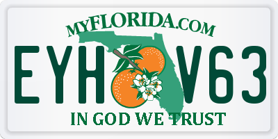 FL license plate EYHV63