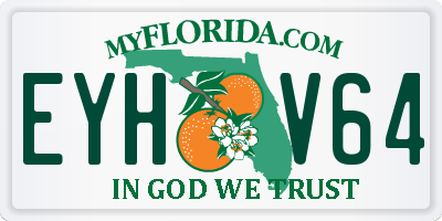 FL license plate EYHV64