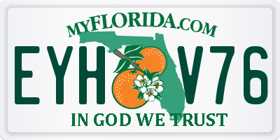 FL license plate EYHV76