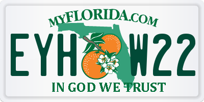 FL license plate EYHW22
